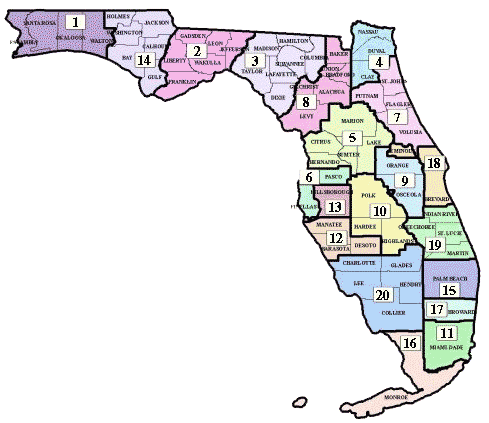state of florida criminal justice circuit map