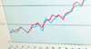 line chart showing increase