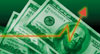 money with incline arrow